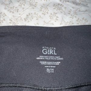 Athleta black leggings, girls sz XL14